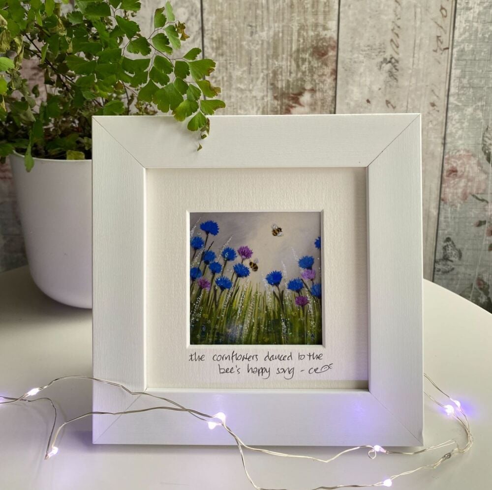 The Cornflowers danced Mini Framed Print