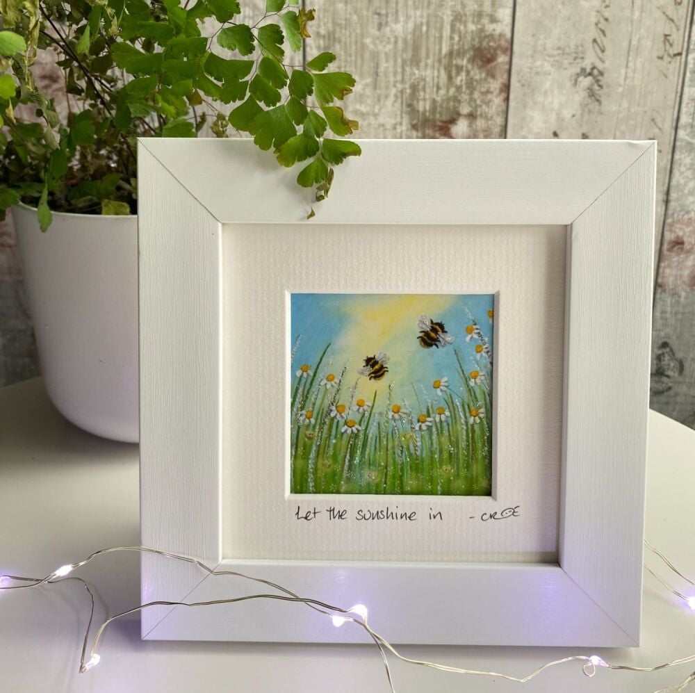 Let the sunshine in Mini Framed Print