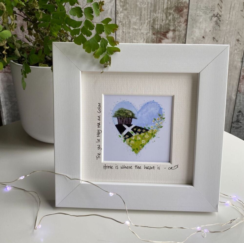 Kernow Home Heart - Mini Framed Print