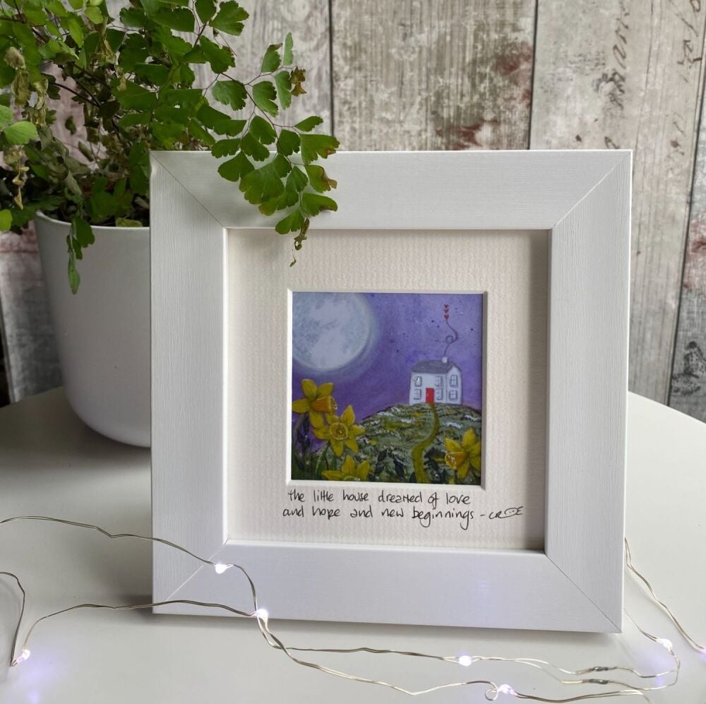 New beginnings house Mini Framed Print