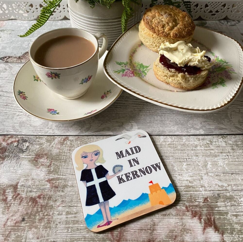 Maid in Kernow (Blonde) - Coaster