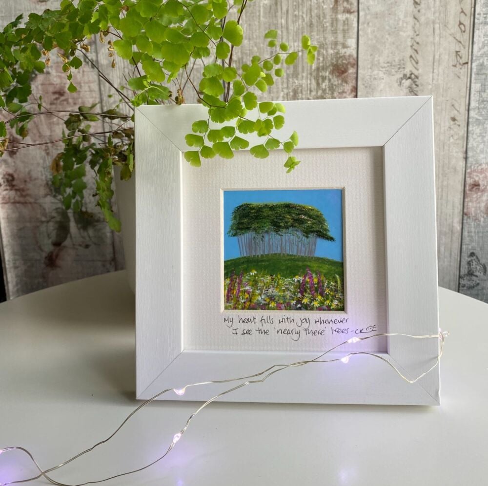 Nearly There Trees  (Joy) - Mini Framed Print