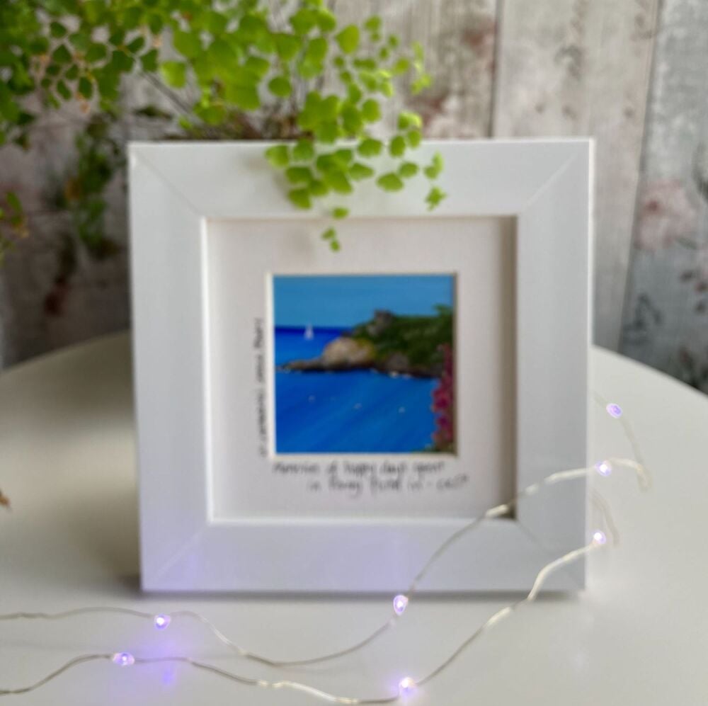 Fowey - Castle Mini Framed Print