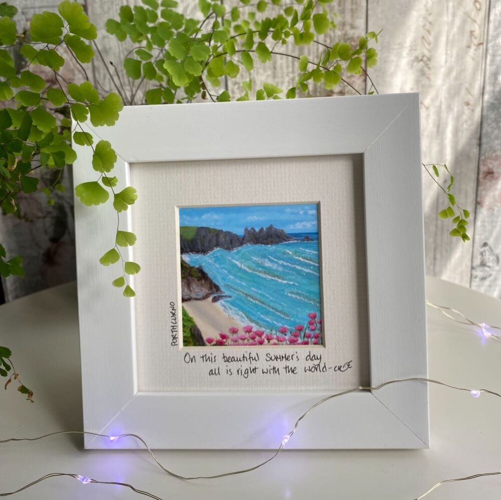 Porthcurno - Mini Framed Print