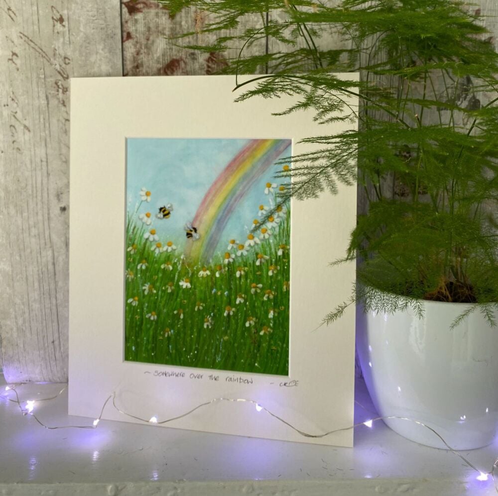 Somewhere over the rainbow - Mounted print