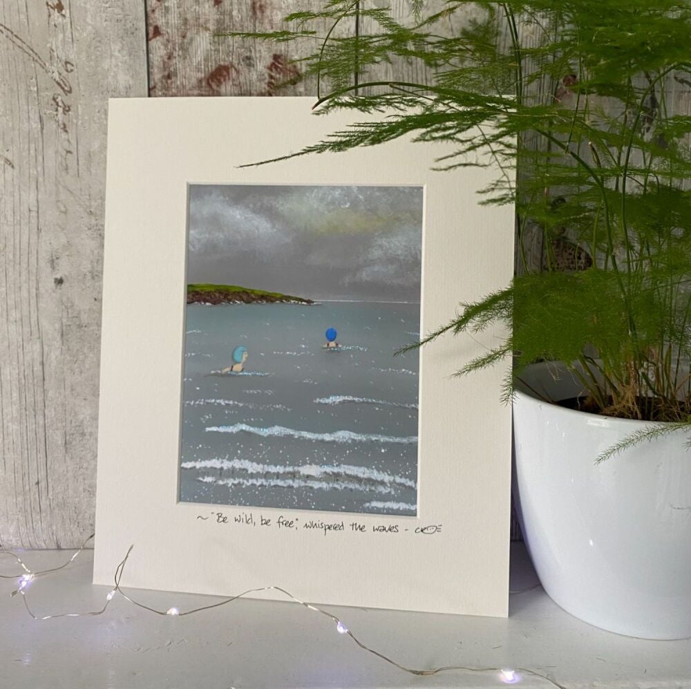 Wild swimmers - Mounted print