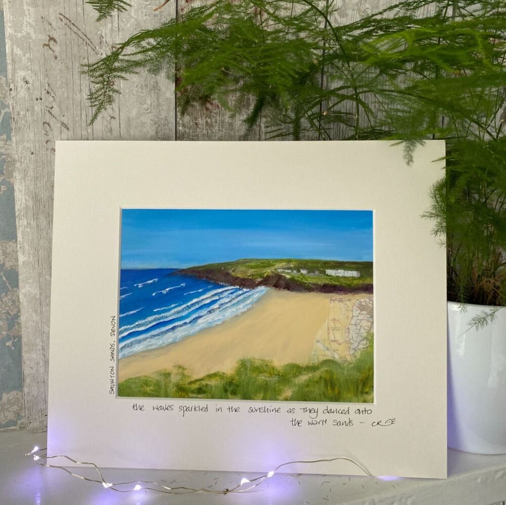 Saunton sands - Mounted print