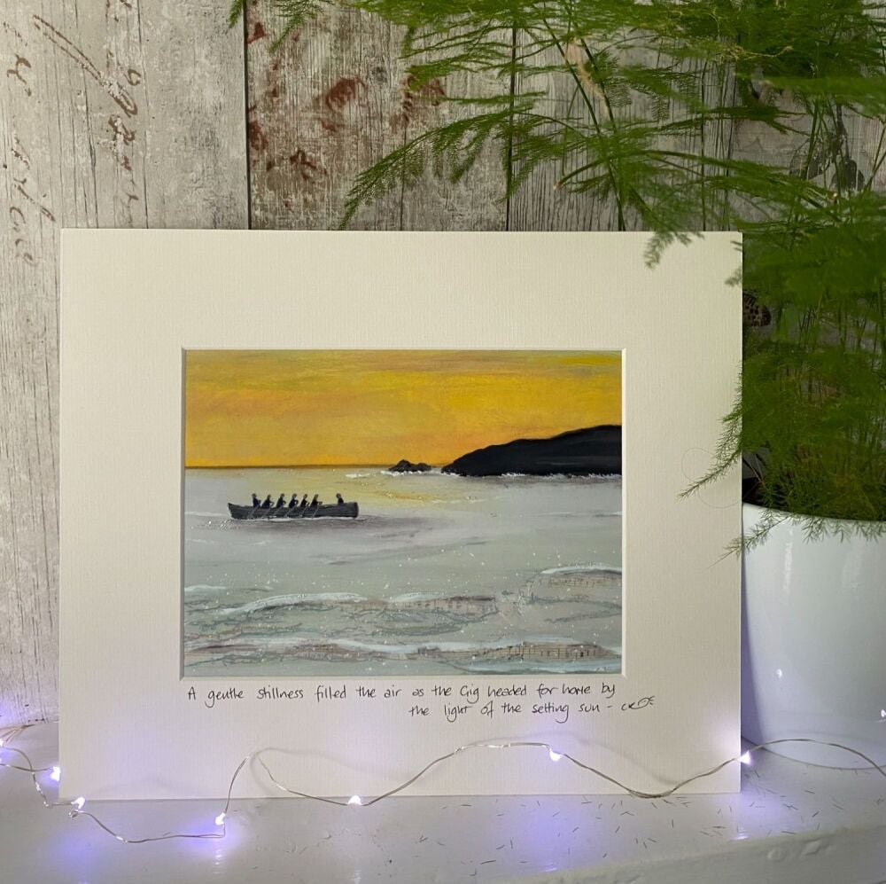 Gig Sunset - Mounted print