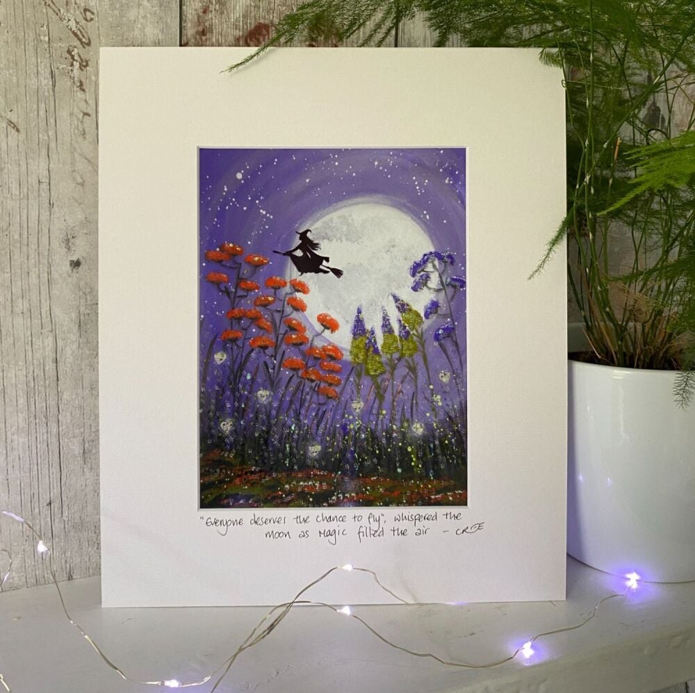 Witch moon- Mounted print