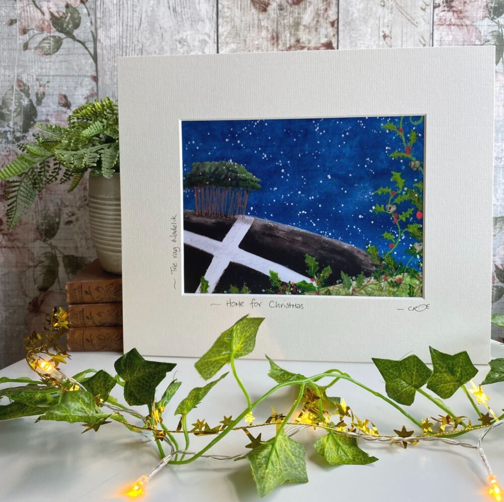 Home for Christmas - Mounted Print