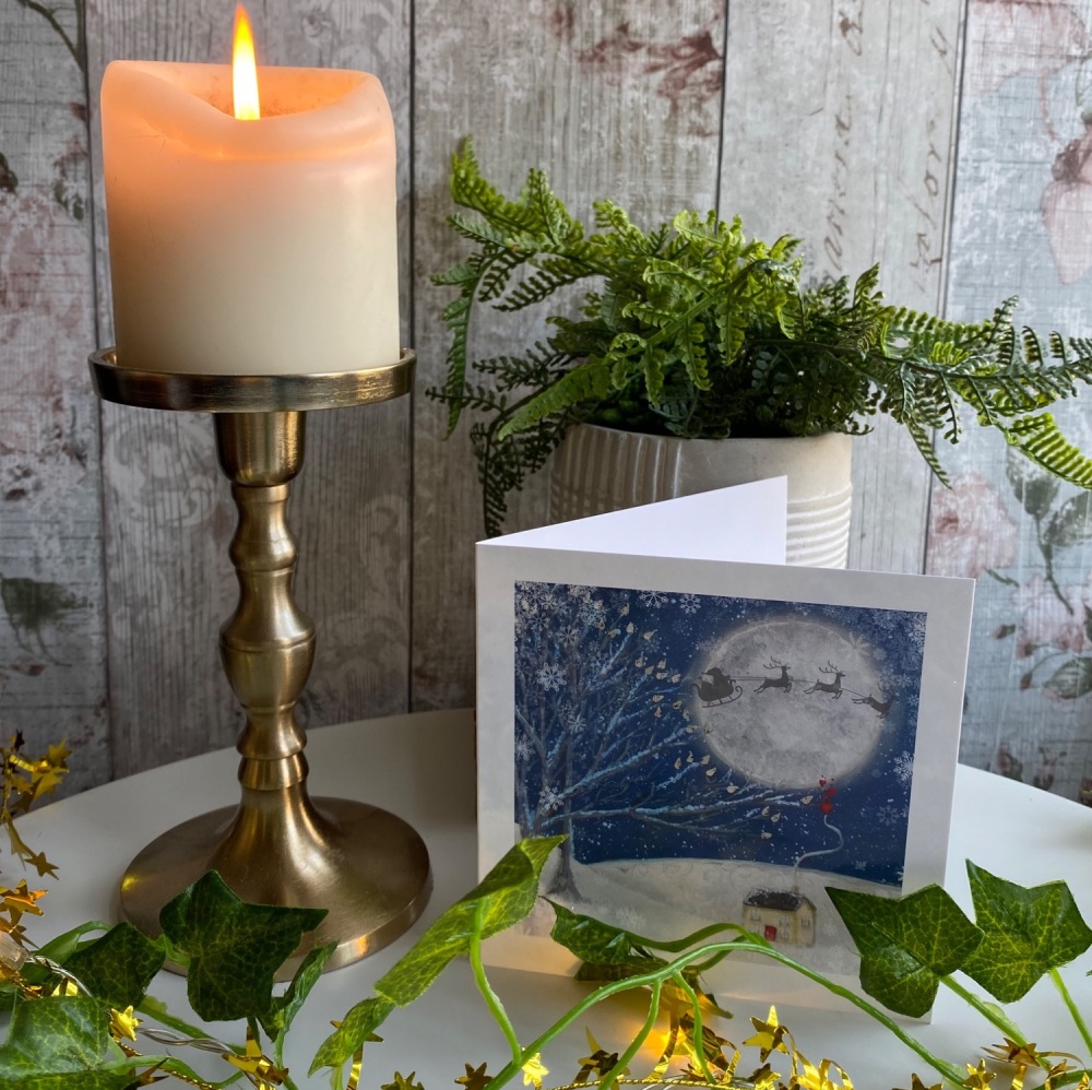 Snow moon - Christmas card