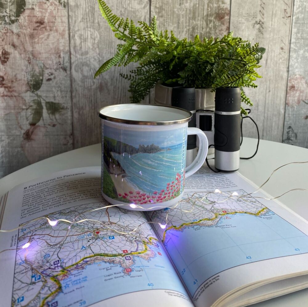 Porthcurno - Tin mug