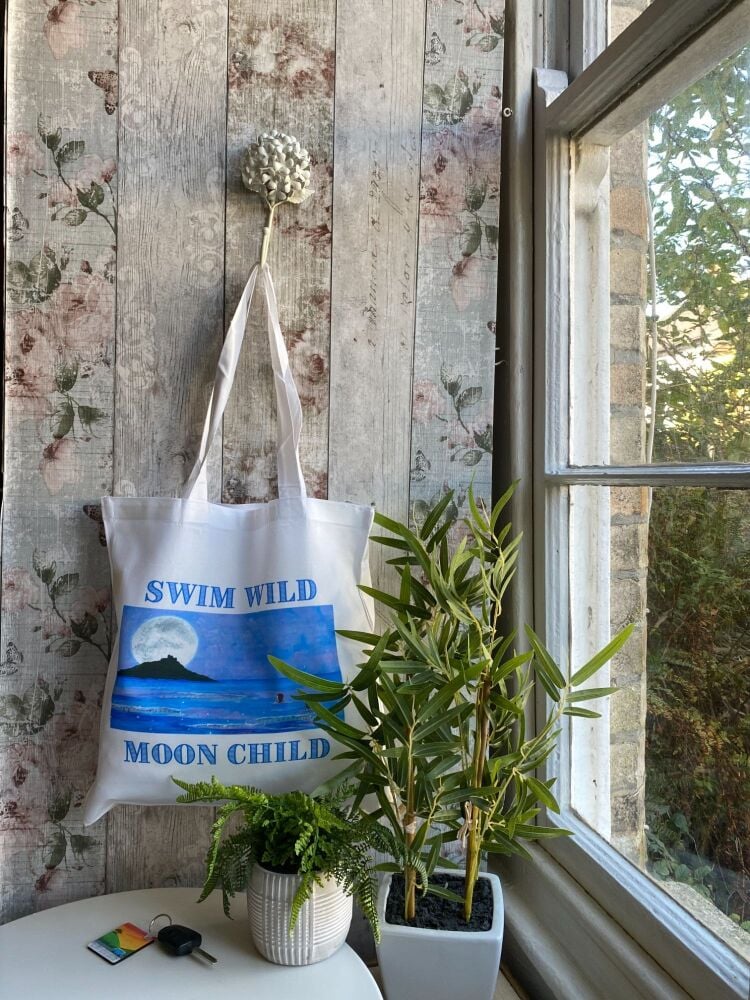 Swim wild moon child - Tote bag