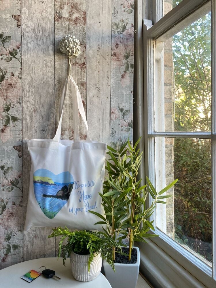 Hope Cove (blue) - Tote Bag