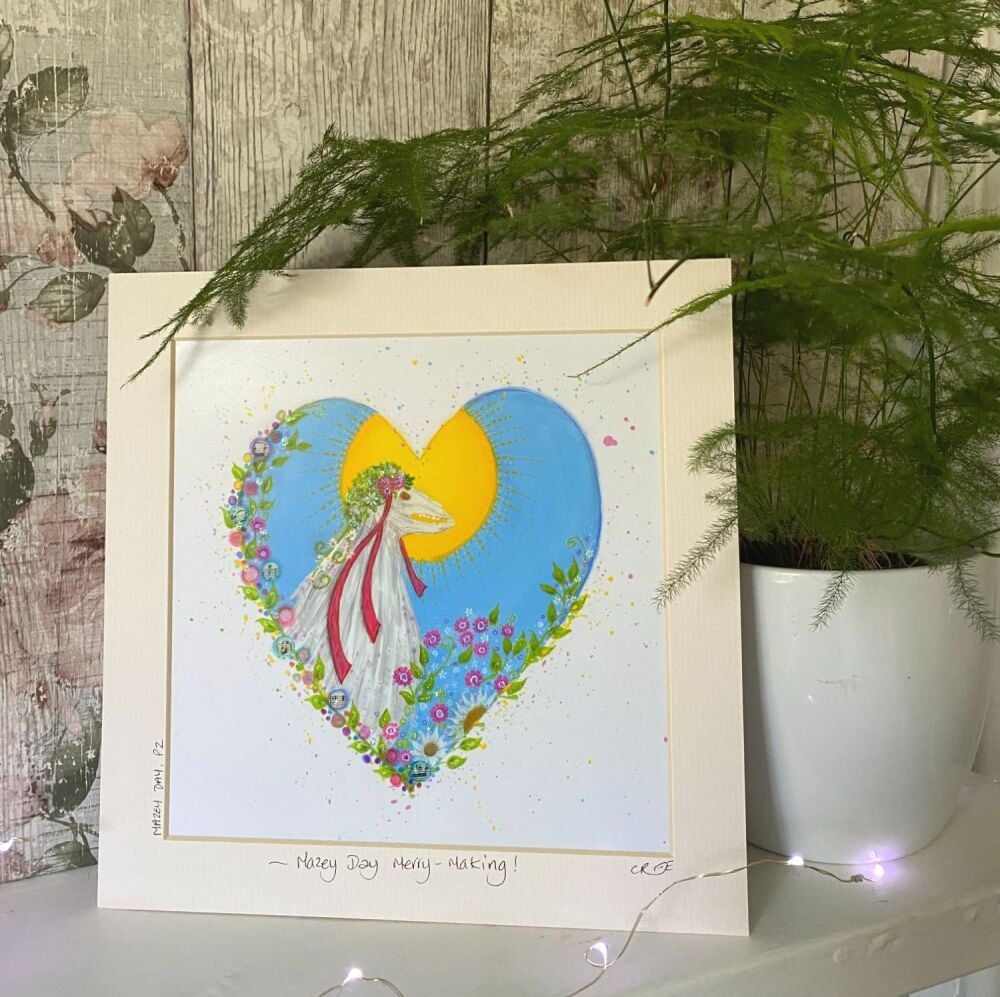 Mazey Day Heart - Mounted print