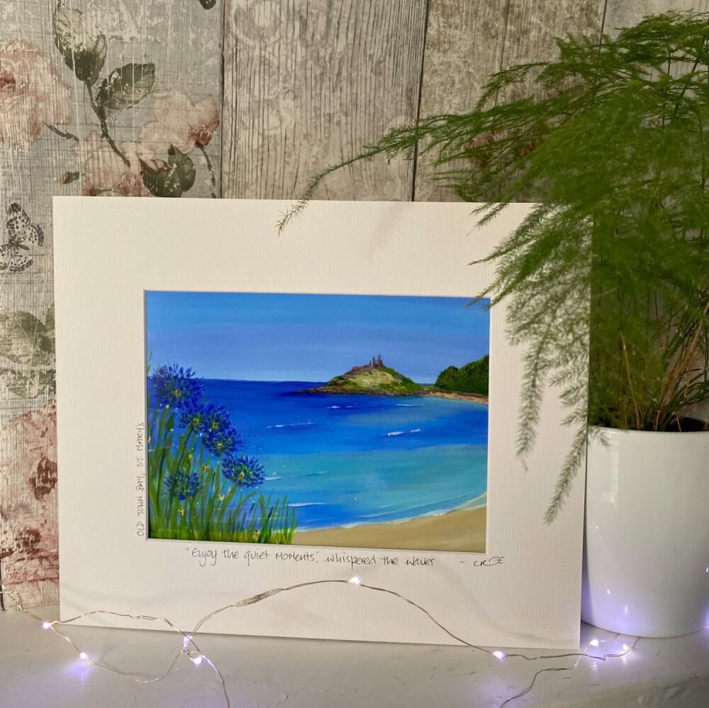 Old Town Bay, St Mary's - Mounted Print