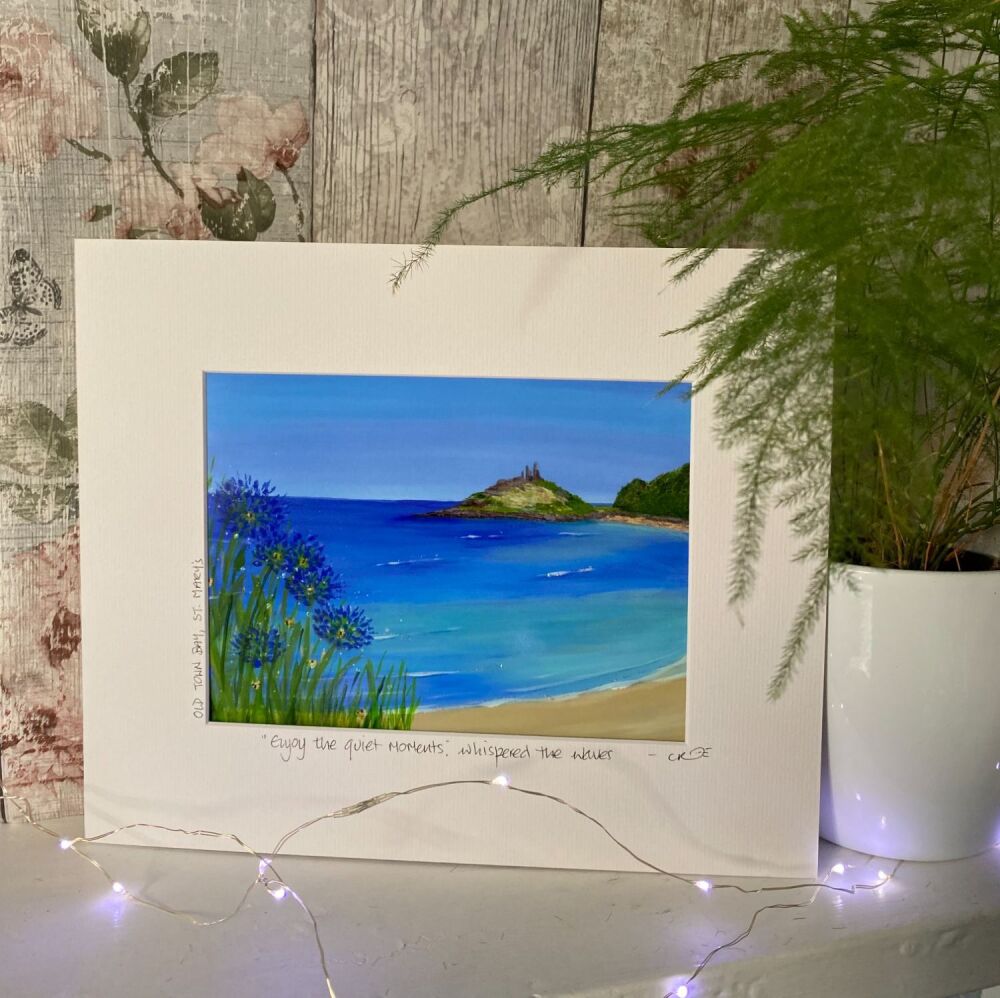 Pentle Bay, Tresco (landscape) - Mounted Print