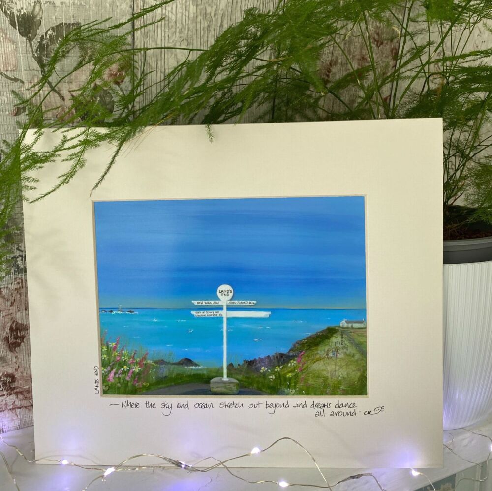 Lands End - Mounted Print
