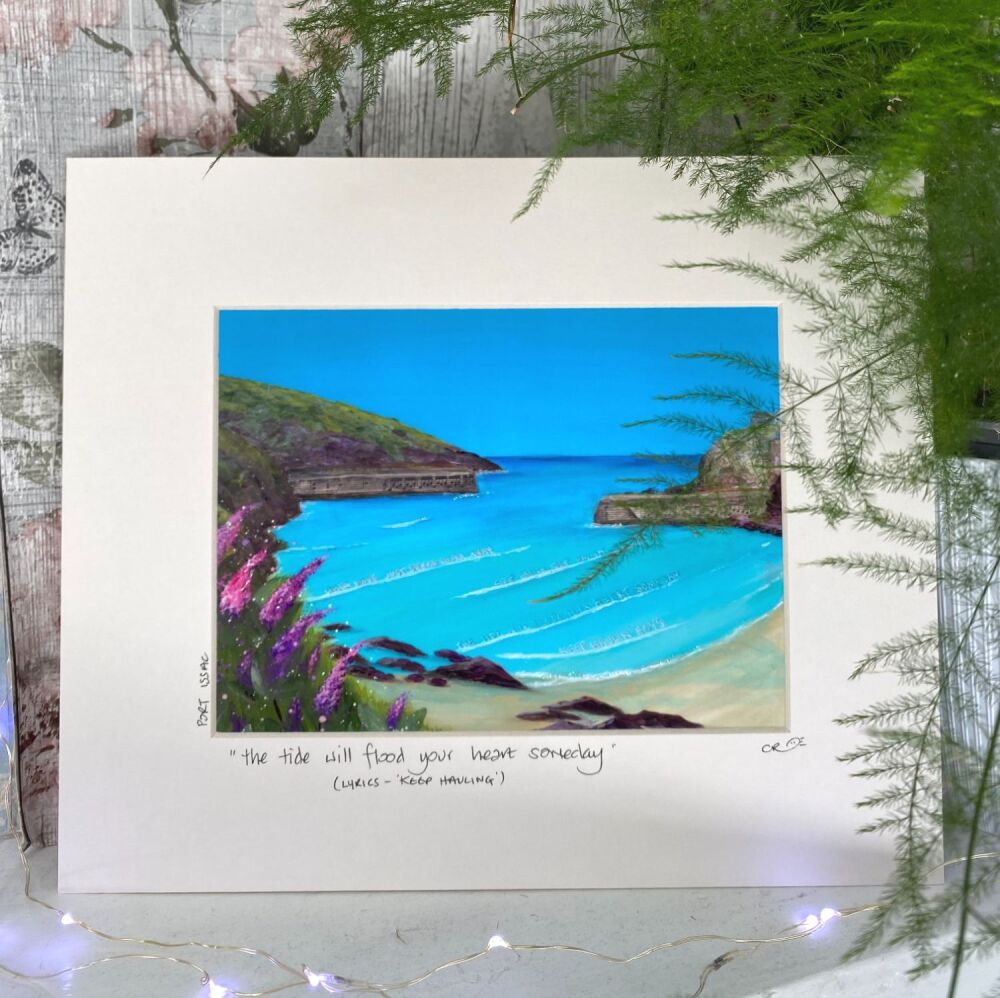 Port Issac (Keep Haulin') - Mounted Print