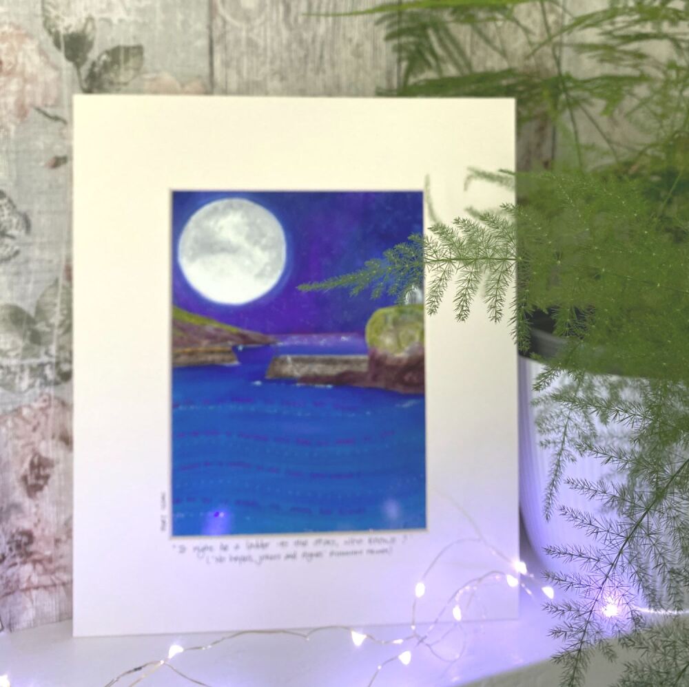 Port Issac (No Hopers) - Mounted Print