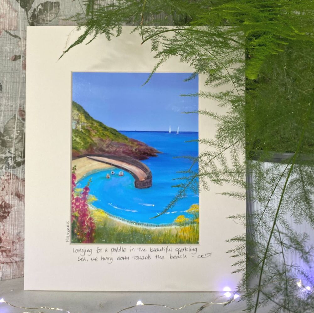 Polkerris - Mounted Print