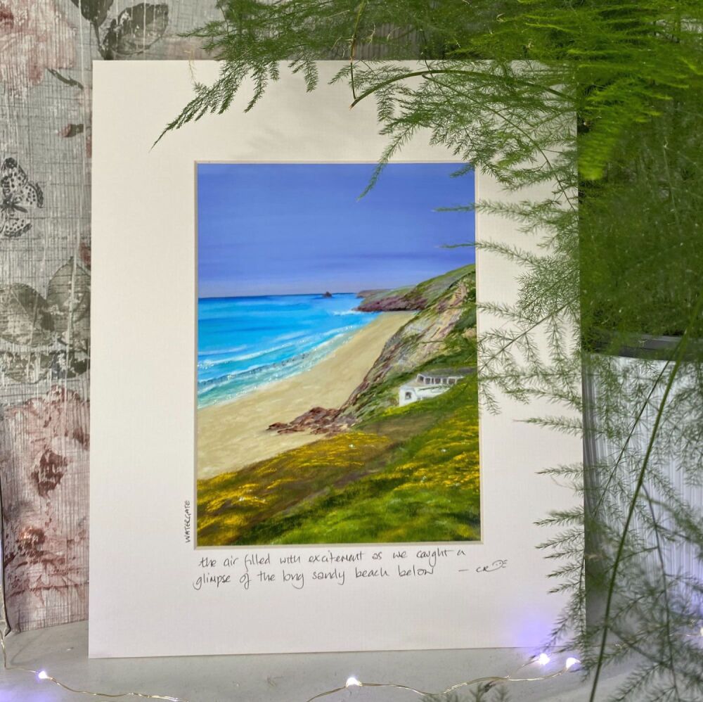 Watergate Beach - Mounted Print