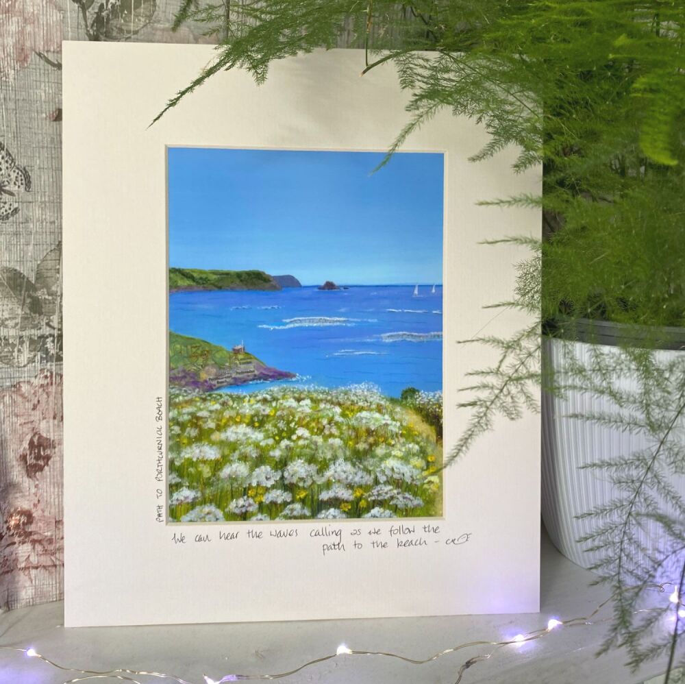 Porthcurnick - Mounted Print