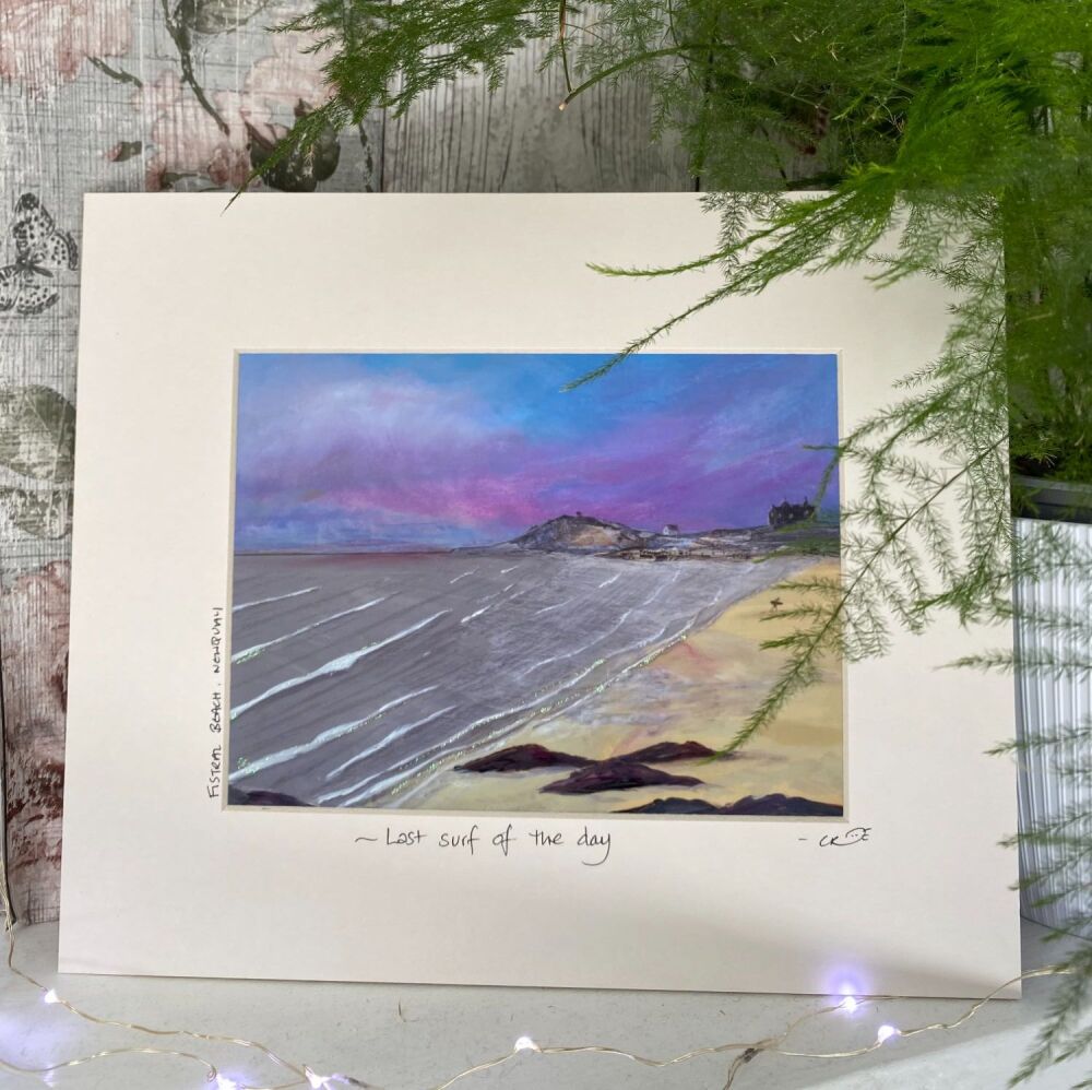 Fistral Beach - Mounted Print