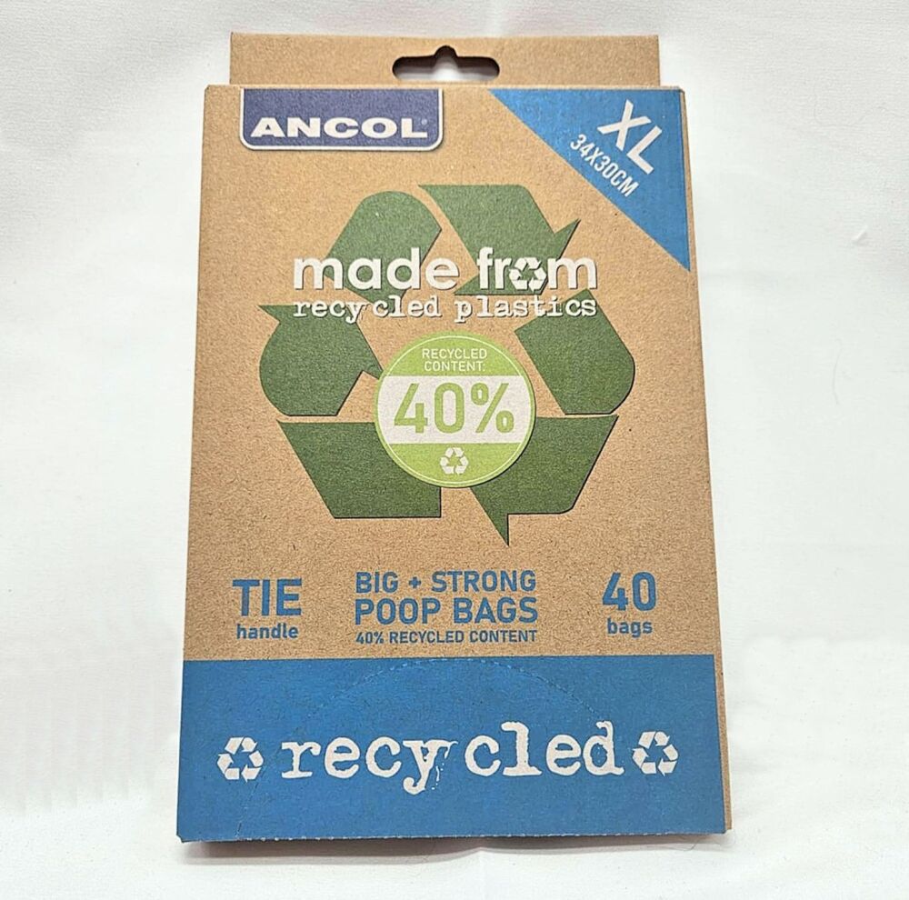 40 Recycled Plastic Poo Bags