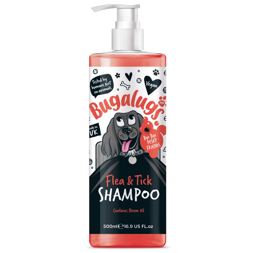 Bugalugs Gentle Flea and Tick Shampoo for Dogs 500ml