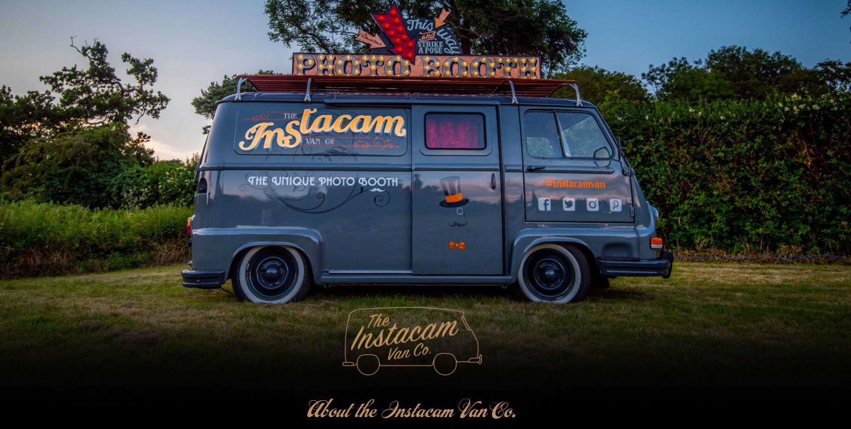 Instavancam co vintage photobooth van hire weddings party and corprate events
