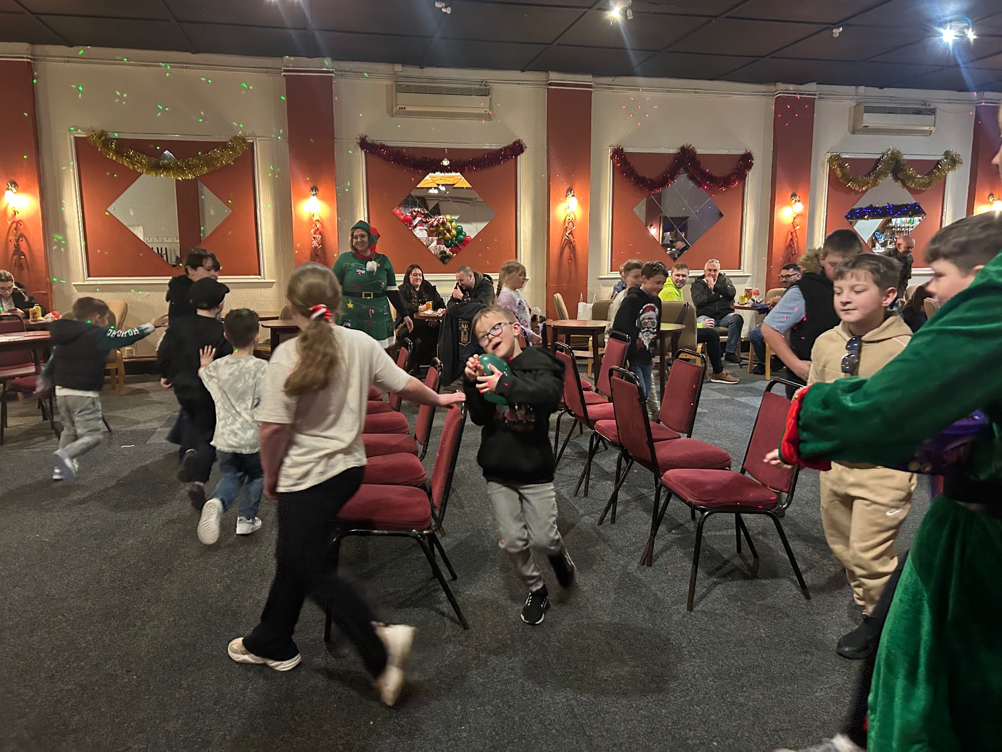 Musical chairs with kids