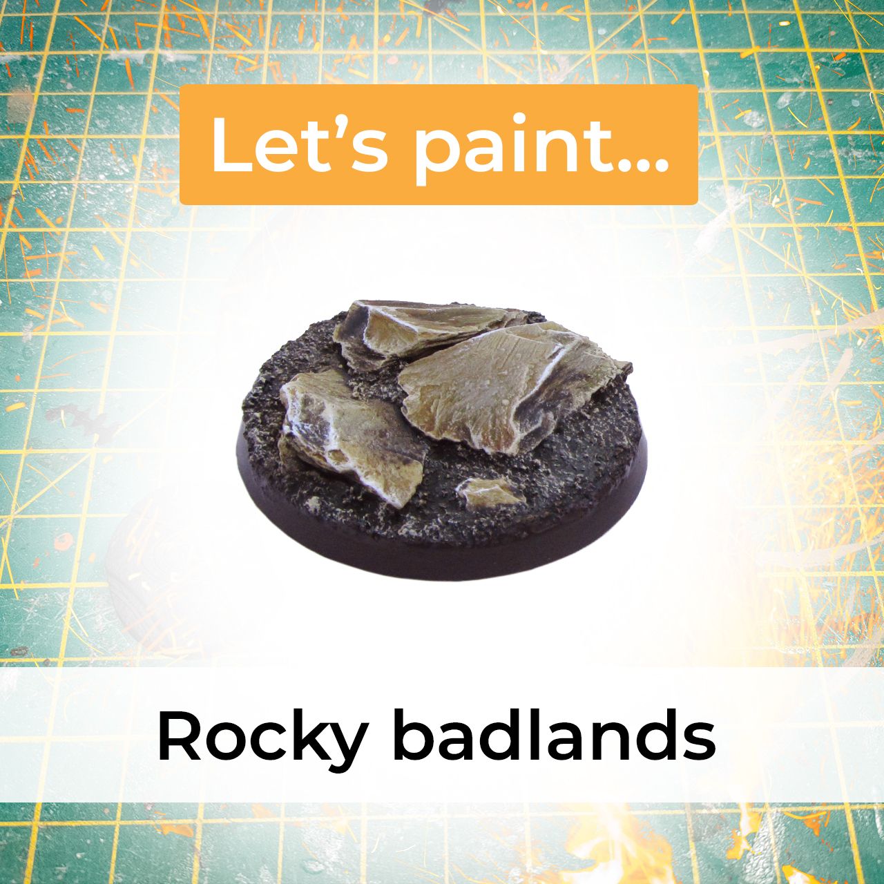 rocky bases tutorial for miniature wargaming