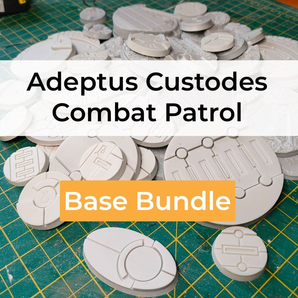 Adeptus Custodes Combat Patrol compatible base bundle