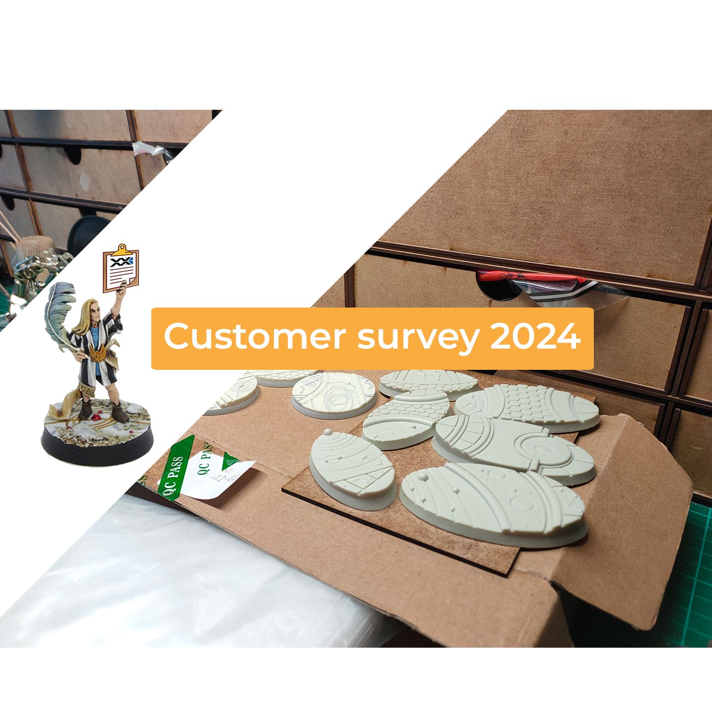 customer survey and prize draw banner