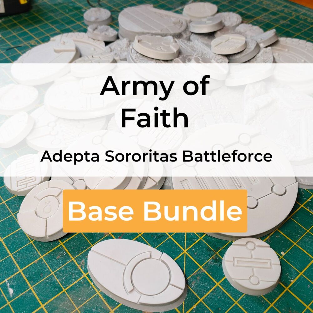 Army of Faith Adepta Sororitas Battleforce compatible resin base bundle