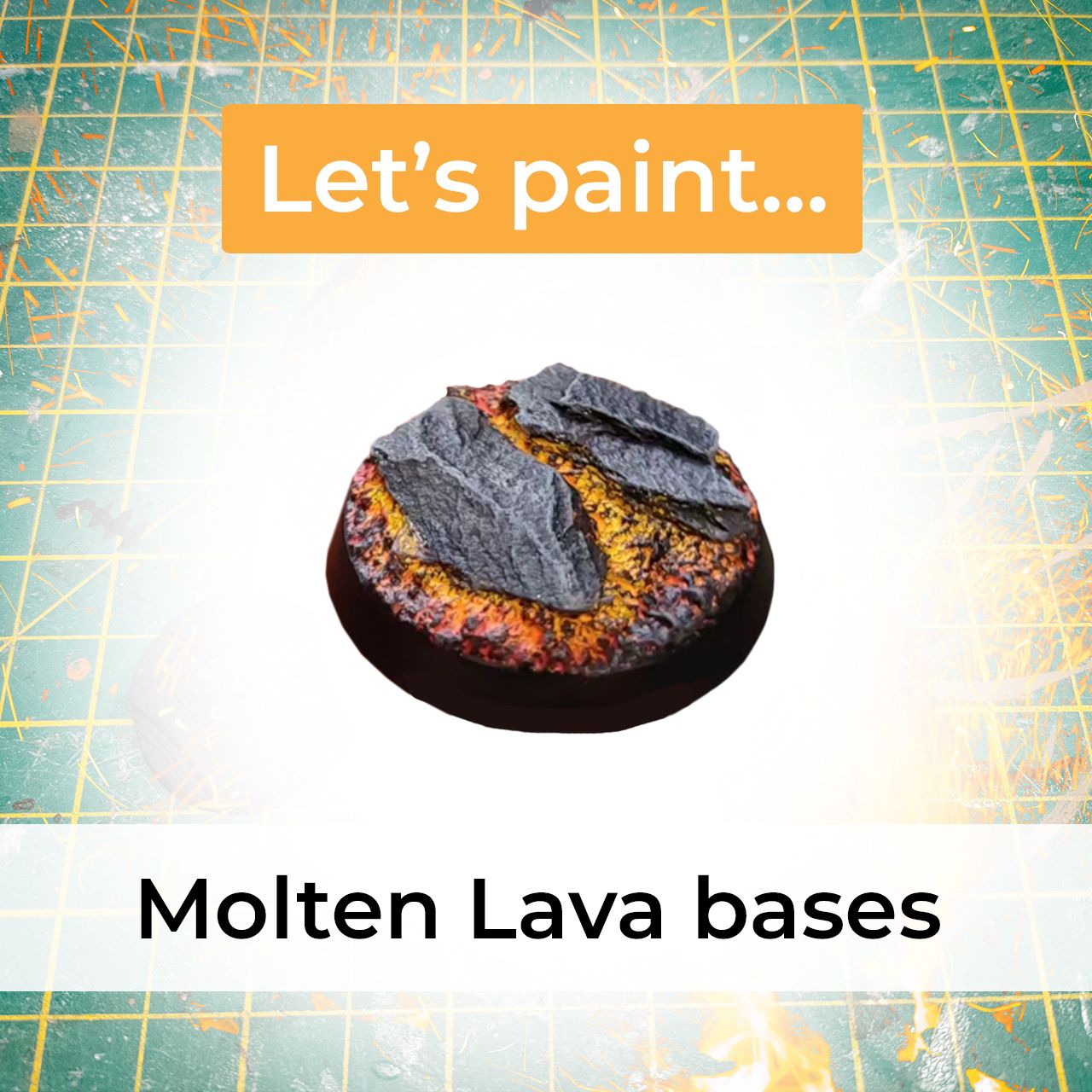 molten lava base painting guide header