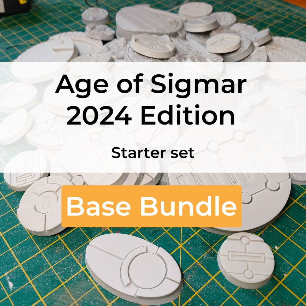 Age of Sigmar Starter Set 2024 edition compatible resin base bundle