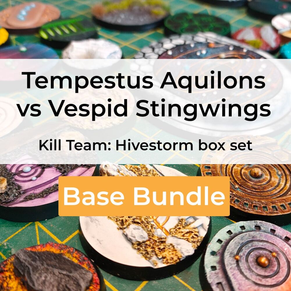 Kill Team Hivestorm: Tempestus Aquilons vs Vespid Stingwings box set compatible base bundle