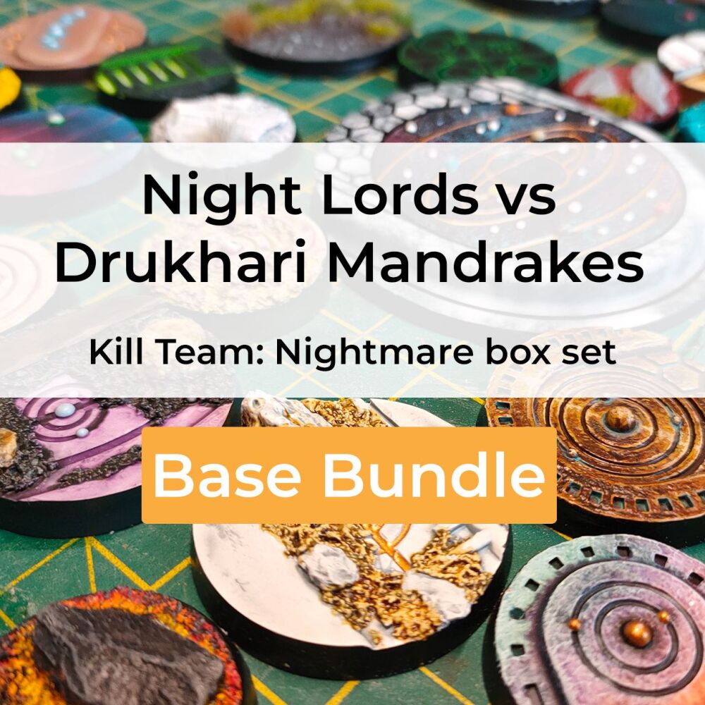 Nightmare: Drukhari Mandrakes vs Night Lords Nemesis Claw Kill Team box set compatible base bundle