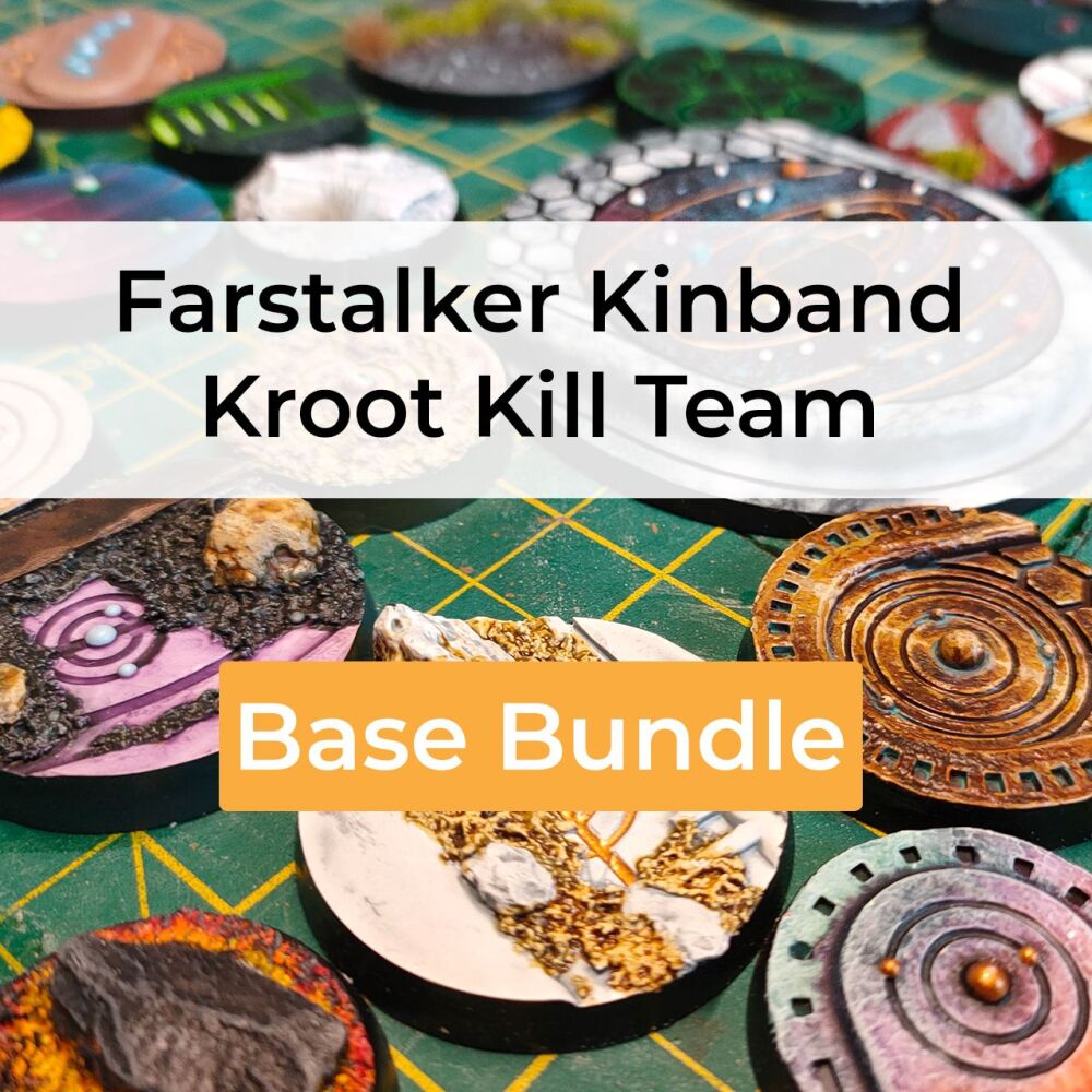 Farstalker Kinband Kroot Kill Team compatible base bundle