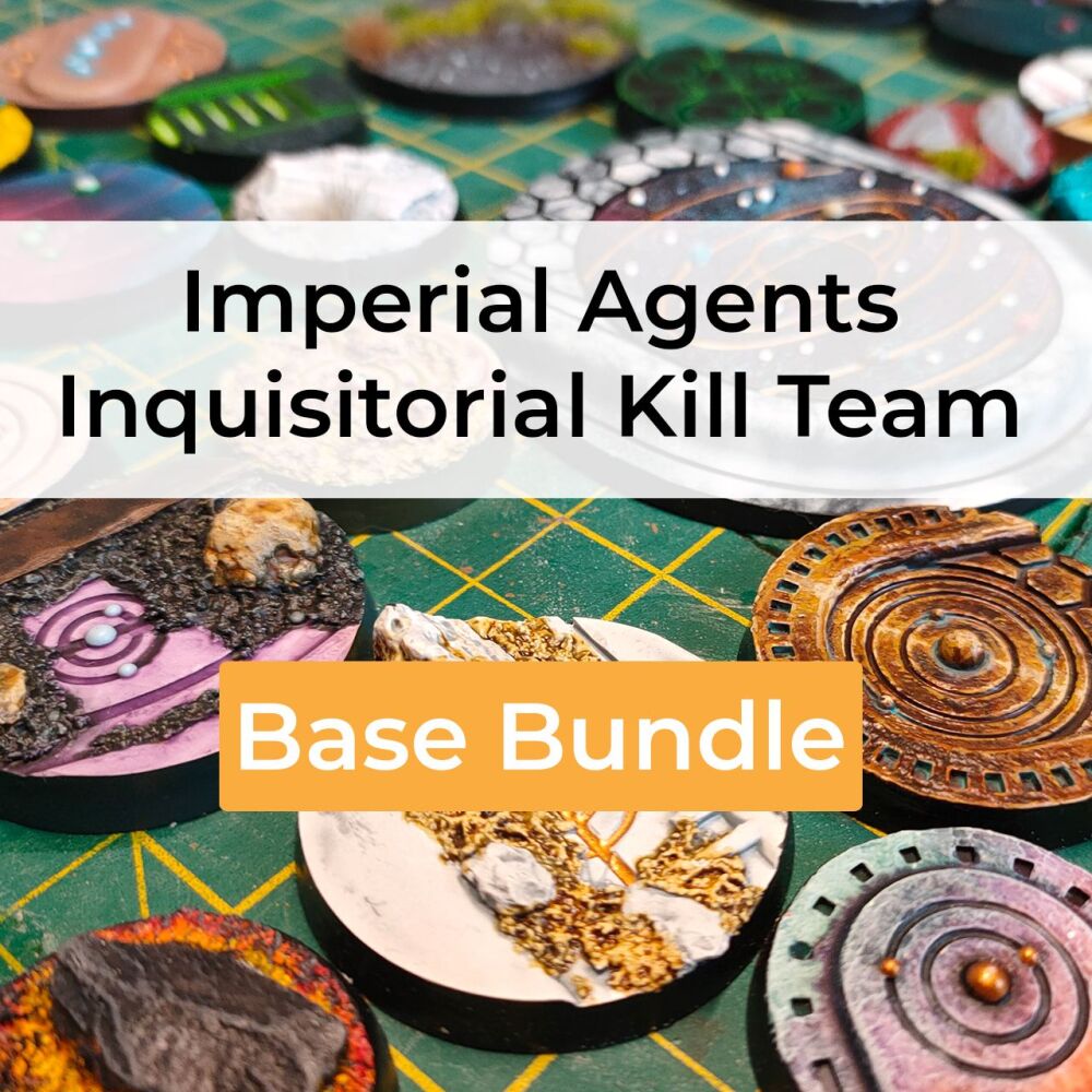 Inquisitorial Agents Kill Team compatible base bundle