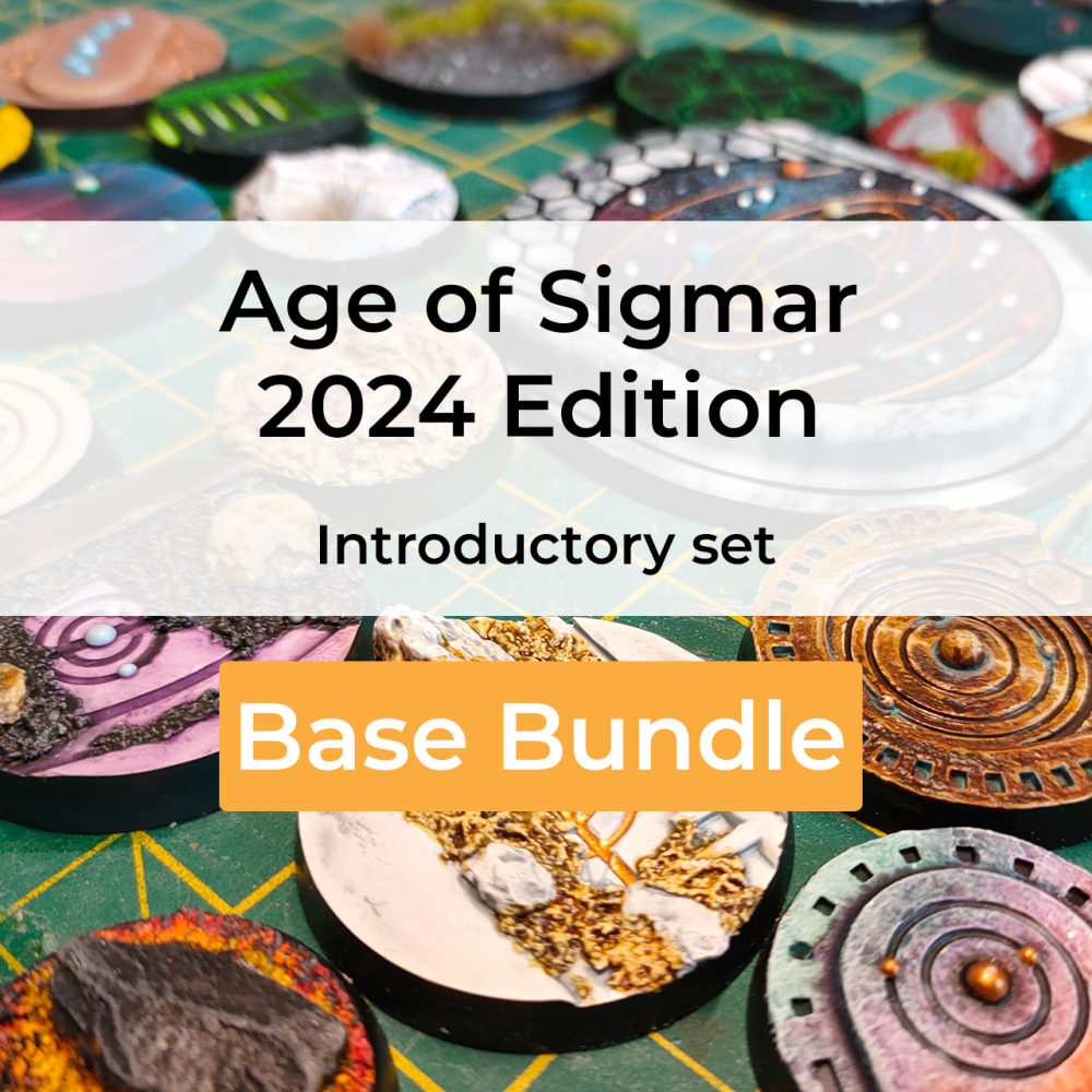 Age of Sigmar Introductory Set 2024 edition compatible resin base bundle