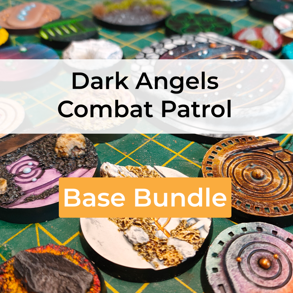 Dark Angels Combat Patrol compatible base bundle