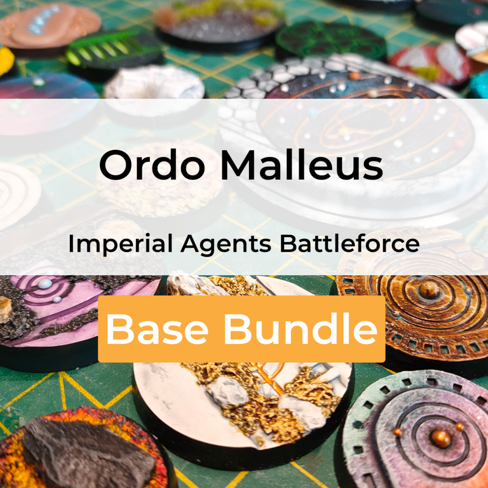 Imperial Agents: Ordo Malleus Battleforce compatible resin base bundle