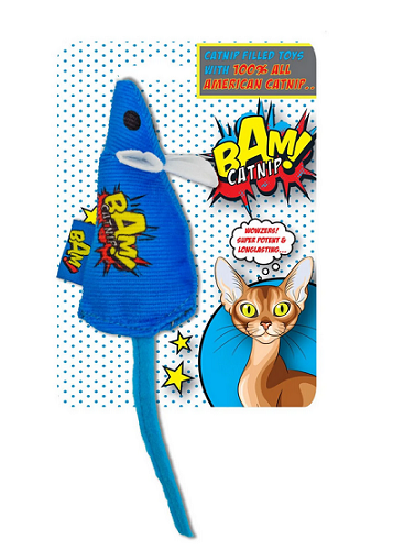 Bam! Organic Potent Catnip Cat Kitten Toy Mouse