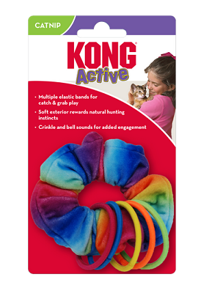 Kong Cat Active Scrunchie Kitten Cat Catnip Toy