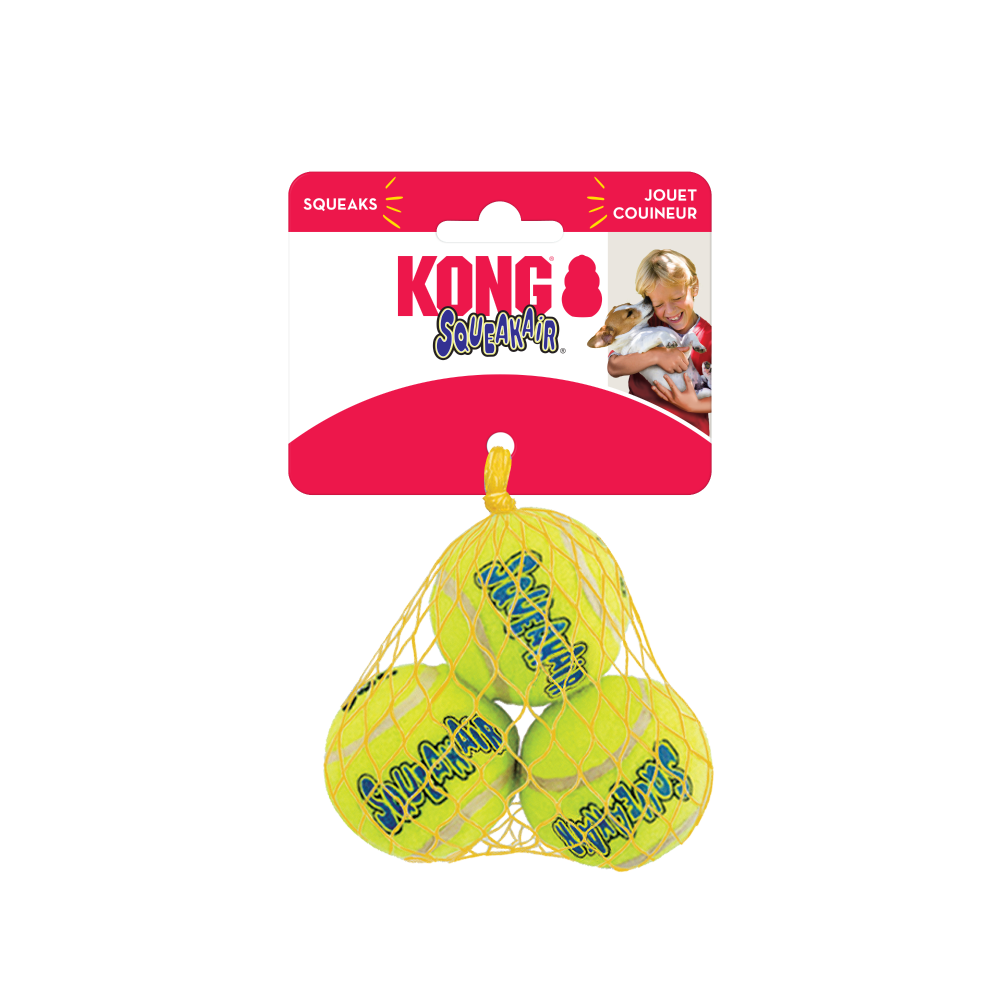 KONG Squeakair Balls, Pack of 3 - SML