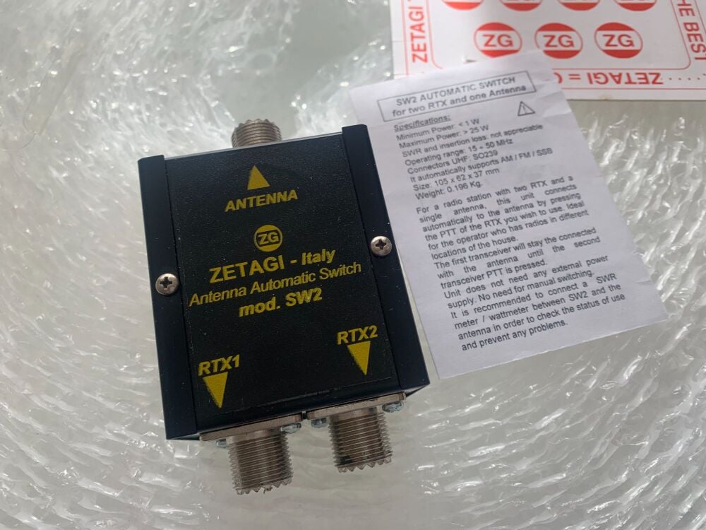 Zetagi SW2 Automatic Antenna Switch