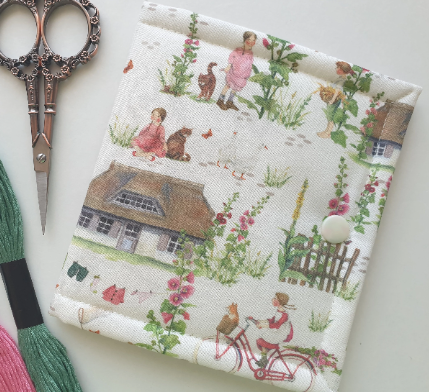 Cottage garden, Cats & Children thread/floss keeper